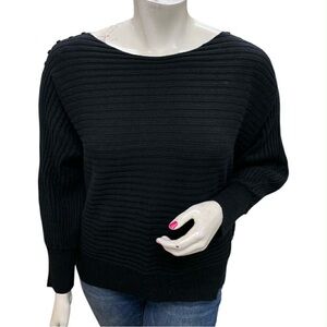 Alfani Black Ribbed Sweater Size 3X